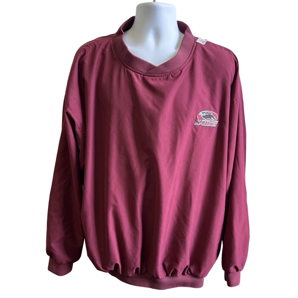 🍂Vantage XL Burgundy Crewneck Sweatshirt Minimal Logo Cozy Athleisure Retro Fit